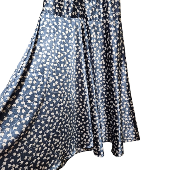 Alyn Paige Vintage Floral Print Backless Halter Y2K Mini Casual Dress Size Small - Picture 6 of 9